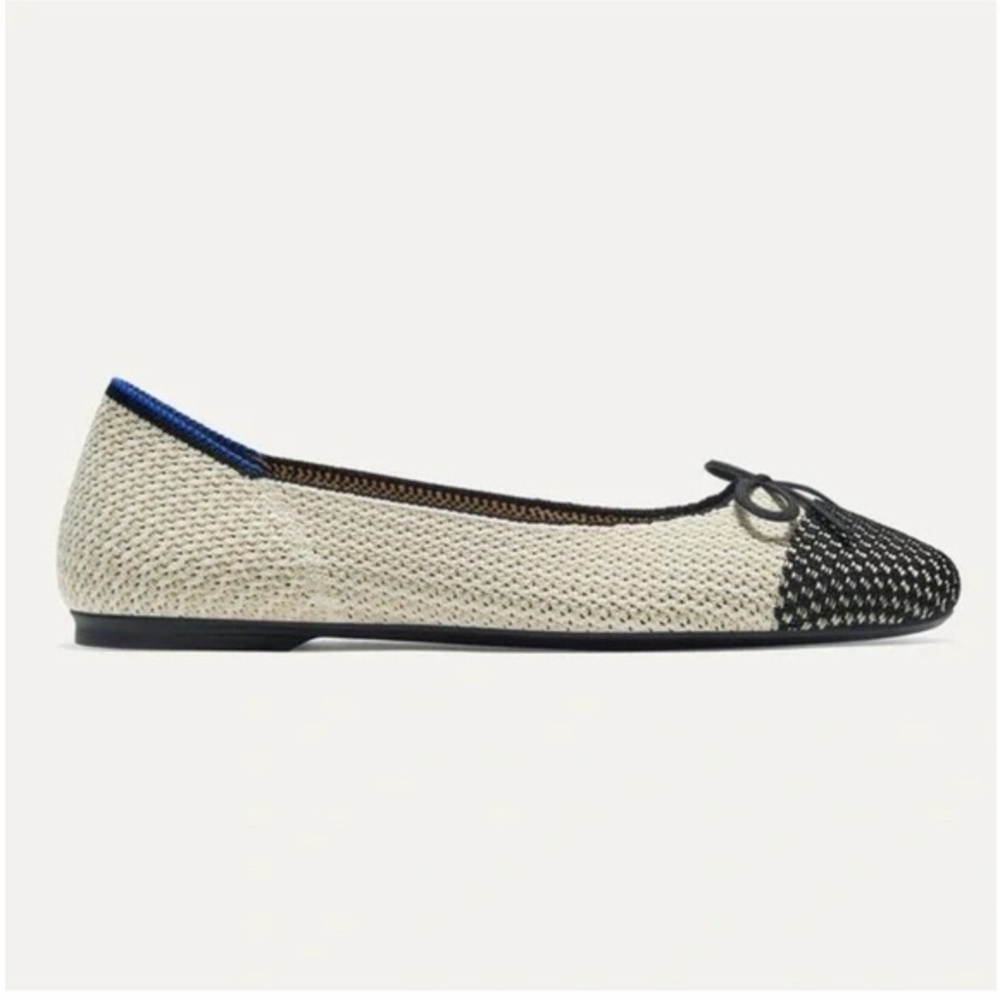 Rothy's The Ballet Flat in Coco Knit Size 13, Like New - Picture 2 of 5